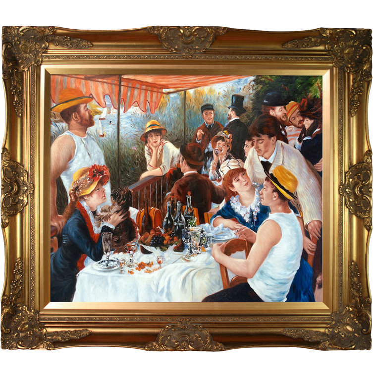 Vault W Artwork Luncheon Of The Boating Party by PierreAuguste Renoir Picture Frame Painting